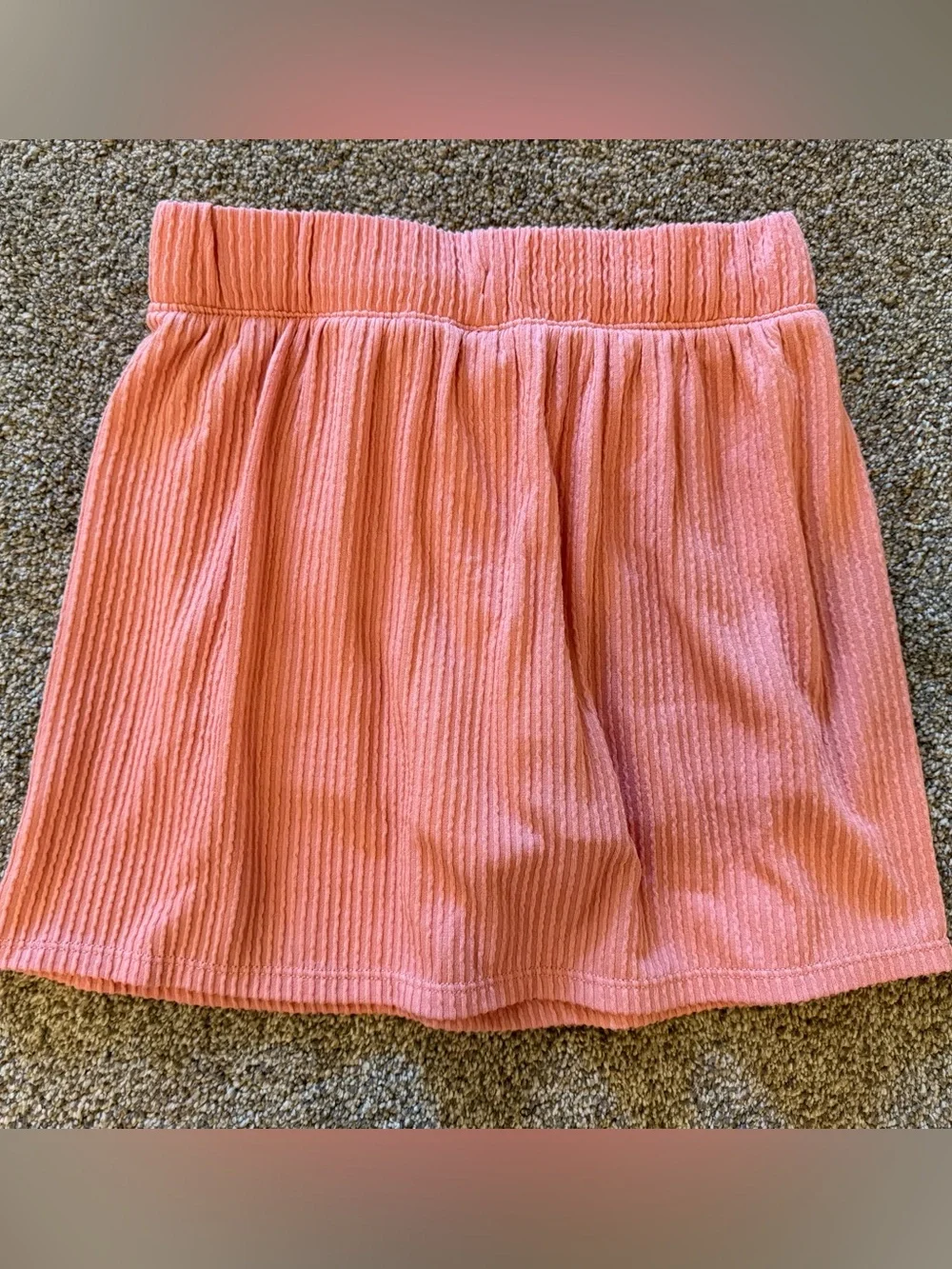 Pink Corded Pull-On with Drawstring Girls Skort